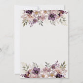 Elegant Lavender Blush Wedding Save The Date 招待状 (裏面)