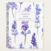 Elegant Lavender Floral 2026 Custom Planner プランナー手帳 (正面)