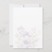 Elegant Lavender Floral Wedding Table Numbers  (裏面)