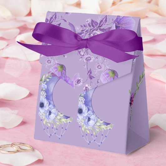 Elegant Lavender Moon Wedding Favor Box フェイバーボックス (ウェディング)