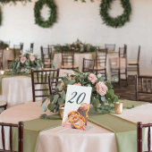  Elegant Lavender Purple Floral Wedding Table Numb 台座サイン