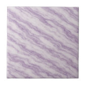 Elegant Lavender Purple Marble - Luxurious Swirl タイル (正面)