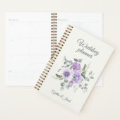 Elegant Lavender Roses Eucalyptus Wedding Planner プランナー手帳 (ディスプレー)