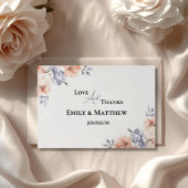 Elegant Lavender Watercolor Wedding Thank You Card