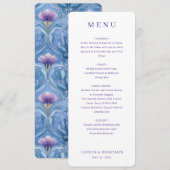Elegant Lavender Wedding Menu メニュー (正面/裏面)