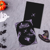 Elegant Lavender Witchy Halloween Invitation 招待状