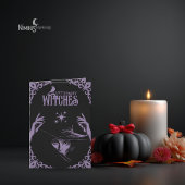 Elegant Lavender Witchy Halloween Invitation 招待状
