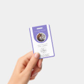 Elegant Lavender Work Office Identification ID バッジ (手持ち)
