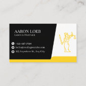 Elegant Law & Justice Business Card | Attorney 名刺 (裏面)