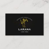 Elegant Law & Justice Business Card | Attorney 名刺 (正面)