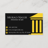Elegant Law & Justice Business Card | Lawyer  名刺 (裏面)