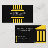 Elegant Law & Justice Business Card | Lawyer  名刺 (正面/裏面)
