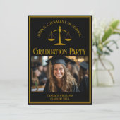 Elegant Law School Graduation Photo Party 招待状 (スタンド正面)