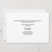 Elegant Law School Graduation Photo Party 招待状 (裏面)