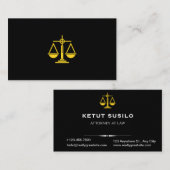Elegant Lawyer Business Card | Attorney & Legal  名刺 (正面/裏面)