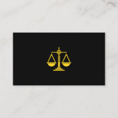 Elegant Lawyer Business Card | Attorney & Legal  名刺 (正面)