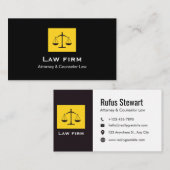 Elegant Lawyer Business Card | Attorney & Legal  名刺 (正面/裏面)