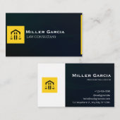 Elegant Lawyer Business Card | Attorney & Legal  名刺 (正面/裏面)