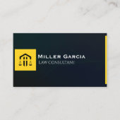 Elegant Lawyer Business Card | Attorney & Legal  名刺 (正面)