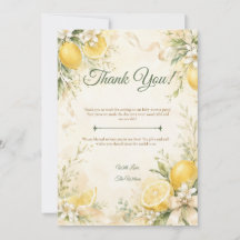 Elegant Lemon Botanical Baby Shower