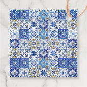 Elegant Lemon Floral Greenery Bridal Shower Thank  フェイバータグ (裏面)