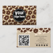 Elegant Leopard Cheetah 名刺 (正面/裏面)