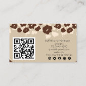 Elegant Leopard Cheetah 名刺 (裏面)