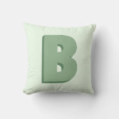 Elegant Letter B Monogram Personalized Initial クッション (正面)