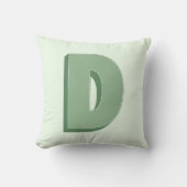 Elegant Letter D Monogram Personalized Initial クッション (正面)