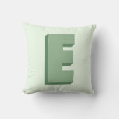 Elegant Letter E Monogram Personalized Initial クッション (正面)