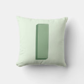 Elegant Letter I Monogram Personalized Initial クッション (正面)
