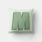 Elegant Letter M Monogram Personalized Initial クッション (正面)