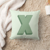 Elegant Letter X Monogram Personalized Initial クッション (ブランケット)