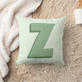 Elegant Letter Z Monogram Personalized Initial クッション (ブランケット)