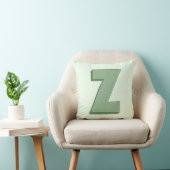 Elegant Letter Z Monogram Personalized Initial クッション (椅子)