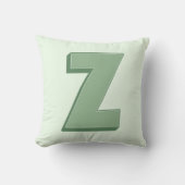 Elegant Letter Z Monogram Personalized Initial クッション (正面)
