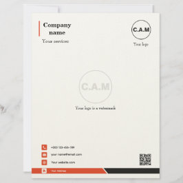 Elegant Letterhead Template for Personal Brands レターヘッド