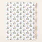 Elegant Libra Zodiac Cat White Planner Notebook プランナー手帳 (裏面)