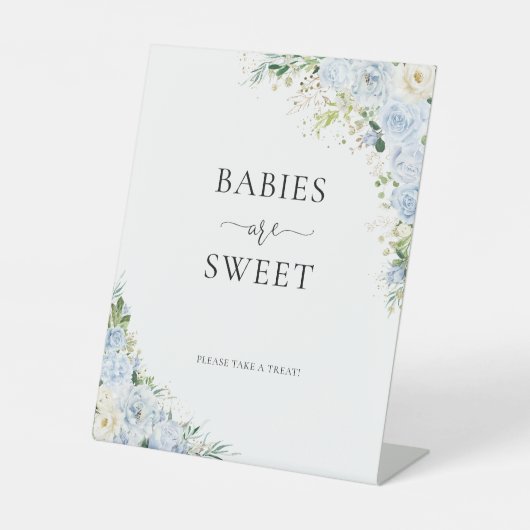 Elegant Light Blue Babies Are Sweet Sign 台座サイン (正面)