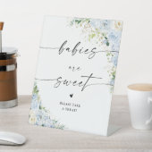 Elegant Light Blue Babies Are Sweet Sign 台座サイン (インサイチュ)