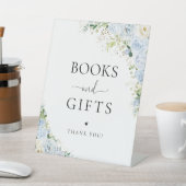 Elegant Light Blue Books And Gifts Sign 台座サイン (インサイチュ)