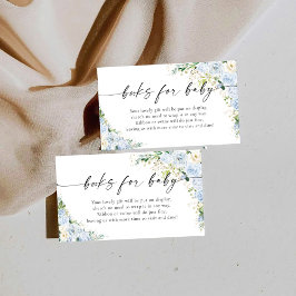 Elegant Light Blue Books For Baby Enclosur エンクロージャーカード