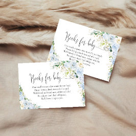 Elegant Light Blue Books For Baby Enclosure card エンクロージャーカード