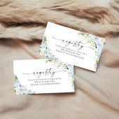 Elegant Light Blue Registry Enclosure Card エンクロージャーカード