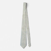 Elegant Light Blue Vintage Botanical  ネクタイ (正面)