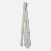 Elegant Light Blue Vintage Botanical  ネクタイ (裏面)
