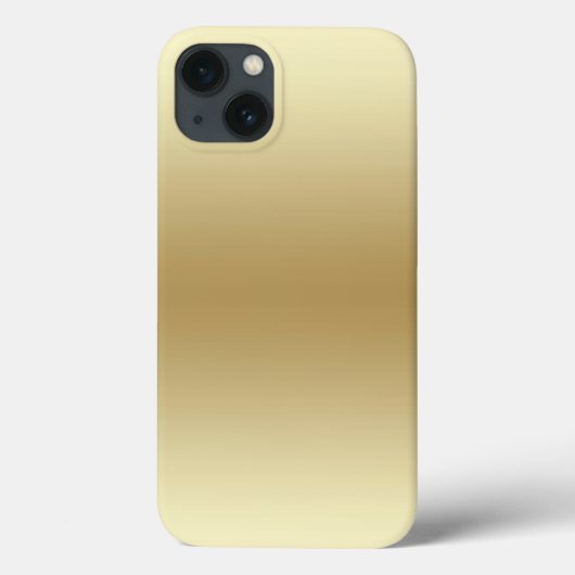 Elegant Light Gold Teal Case-Mate iPhoneケース (裏面)