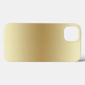Elegant Light Gold Teal Case-Mate iPhoneケース (裏面 (横))