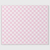 Elegant Light Pink Tartan Birthday Wrapping Paper ラッピングペーパー (フラット)