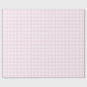 Elegant Light Pink & White 50th Birthday Gift Wrap ラッピングペーパー (フラット)